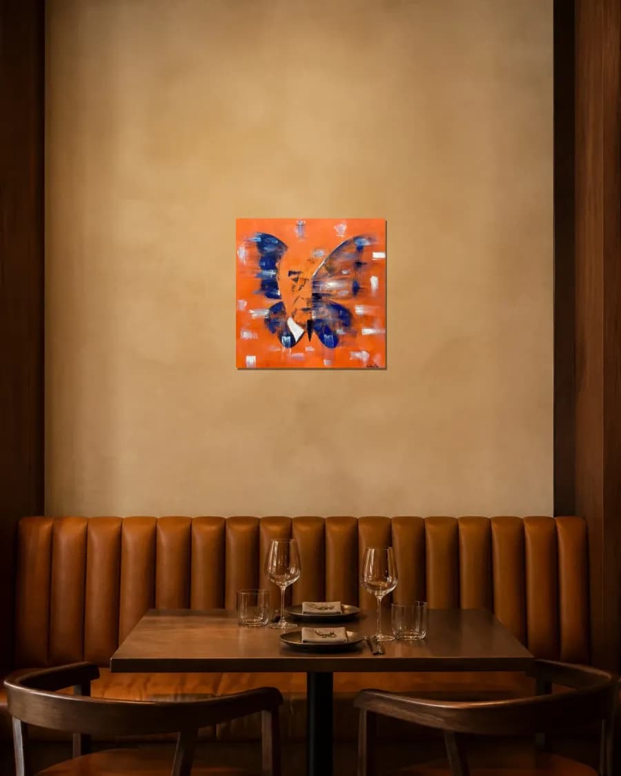 BUTTERFLY MATRIX MAN shown in an interior