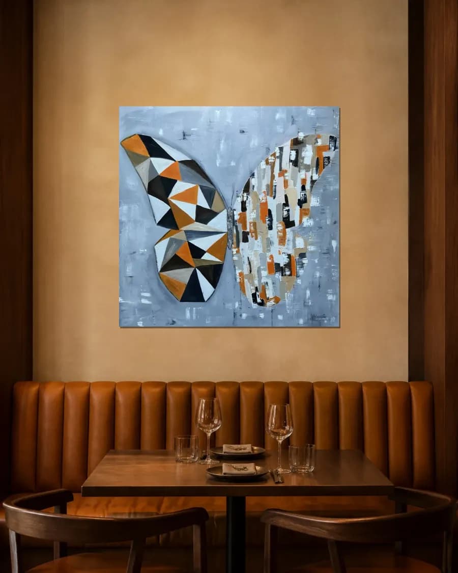 BUTTERFLY MATRIX PICASSO shown in an interior