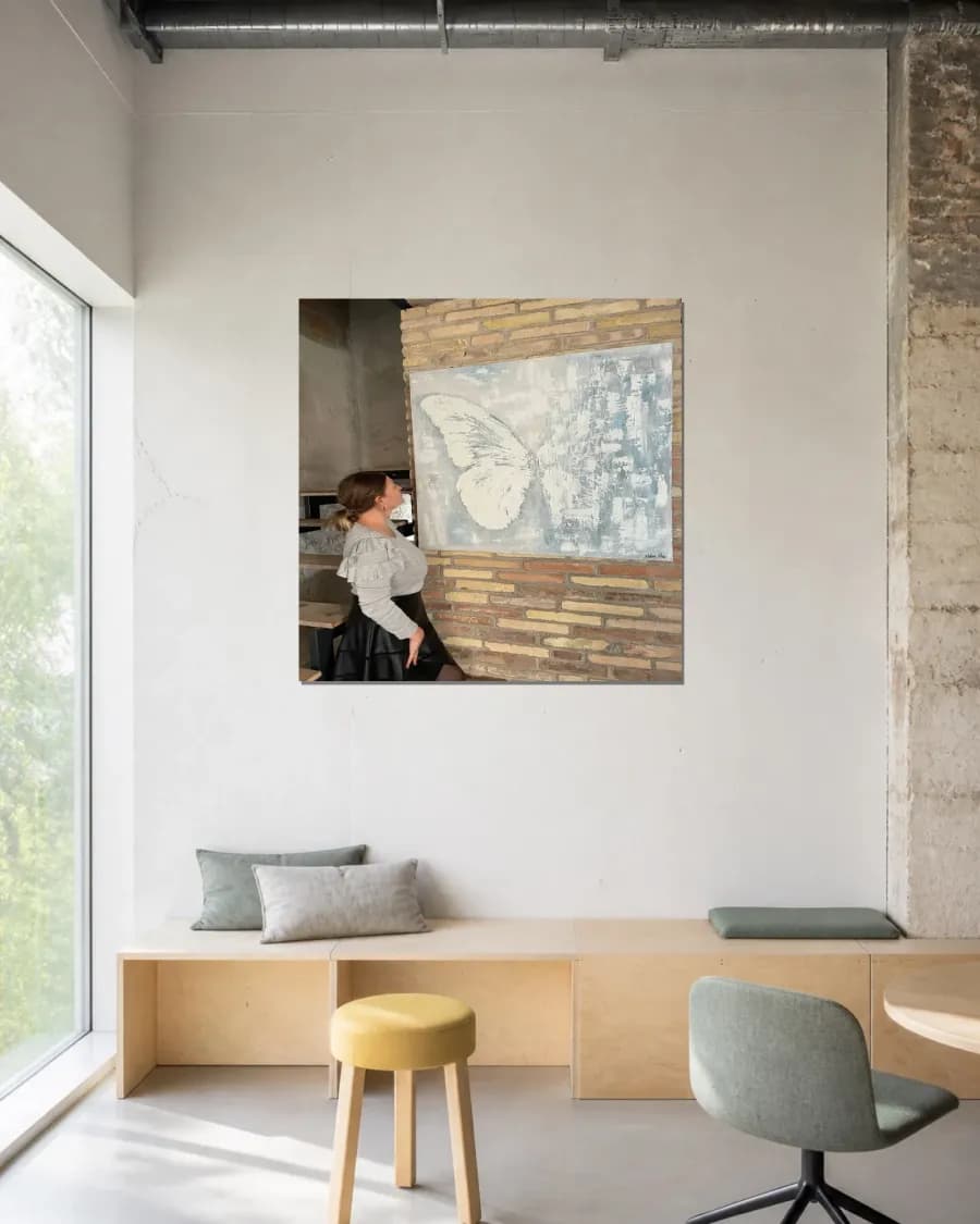 Butterfly That Came To Your Home shown in an interior