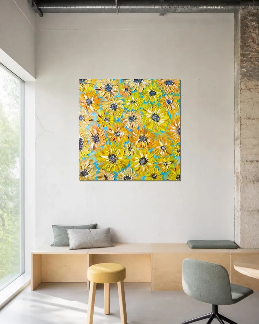 SUNFLOWER shown in an interior